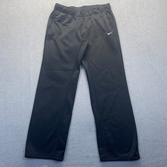 Nike Pants Mens Size M Black Therma Fit Fleece Lined Training Sweatpants,Drawstr - Picture 11 of 11